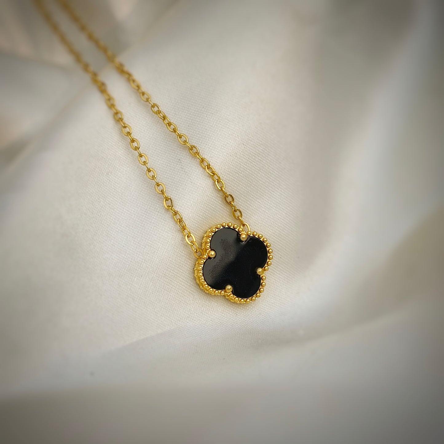 Black Clover ONYX Pendant - Minimal Pendant for Women