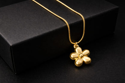 Golden Flower Anti-Tarnish Pendant