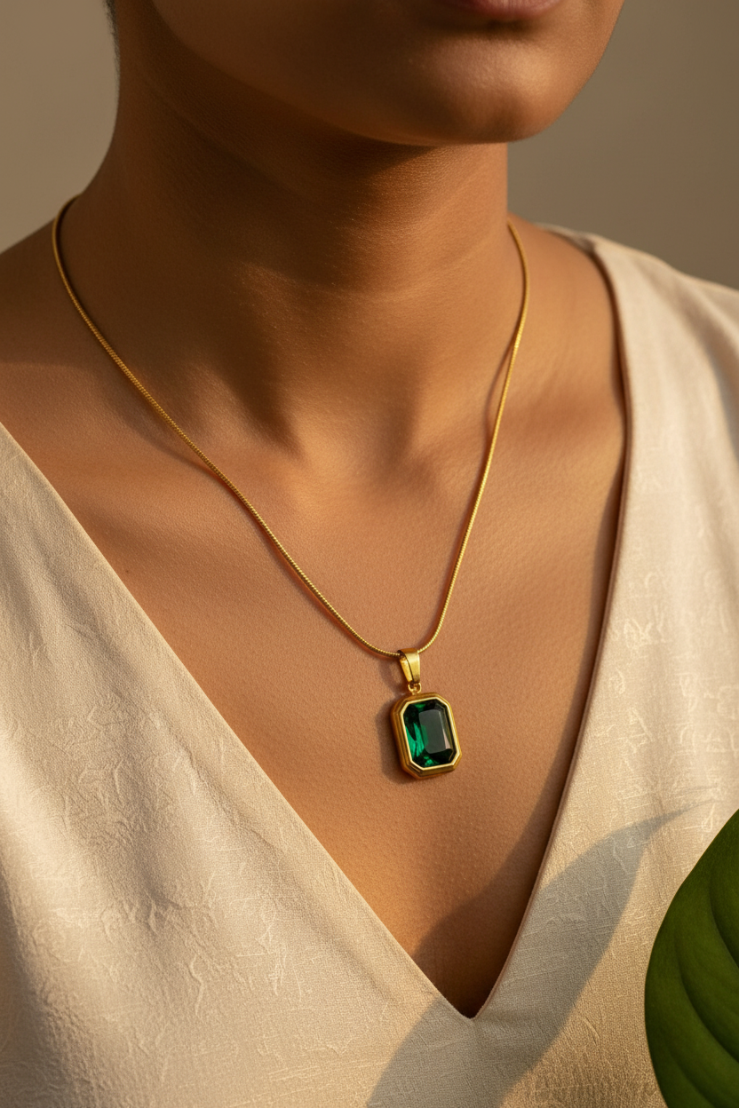 Emerald Pendant - Close-up Model