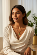 Emerald Pendant - Lifestyle Model