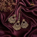 Gold AD Chandbali Set - Enhanced Visibility