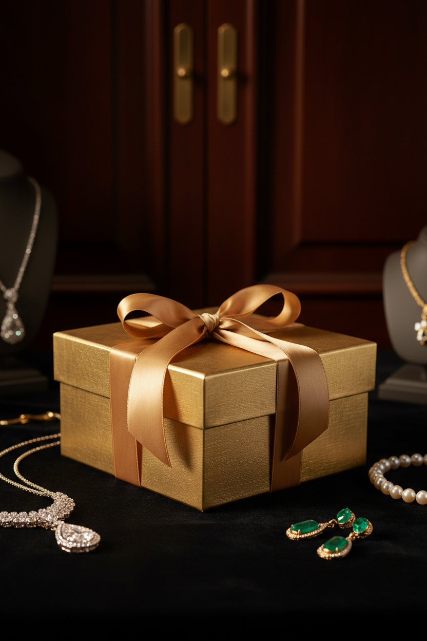 Luxury Gold Box Portrait